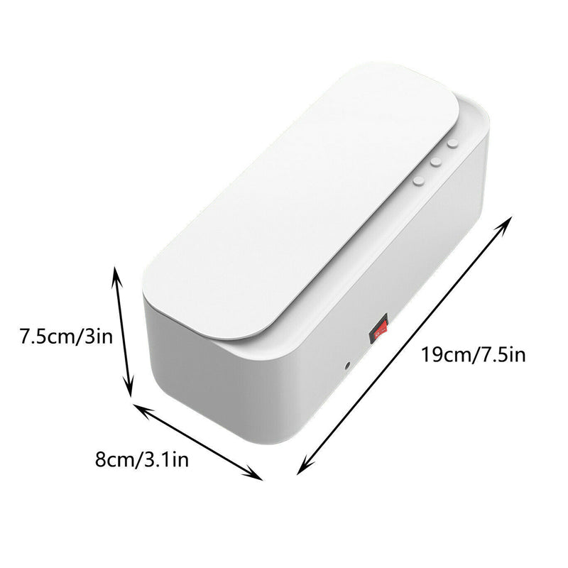 Ultrasonic Cleaner Steel Sonic Wave Tank Glasses Watch Jewellery Cleaning