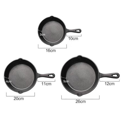 3 Piece Set Kitchen Cookware Fried Egg Pan