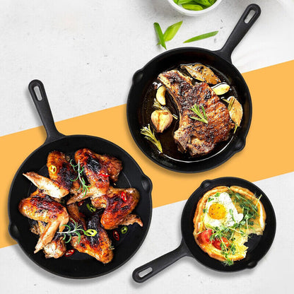 3 Piece Set Kitchen Cookware Fried Egg Pan