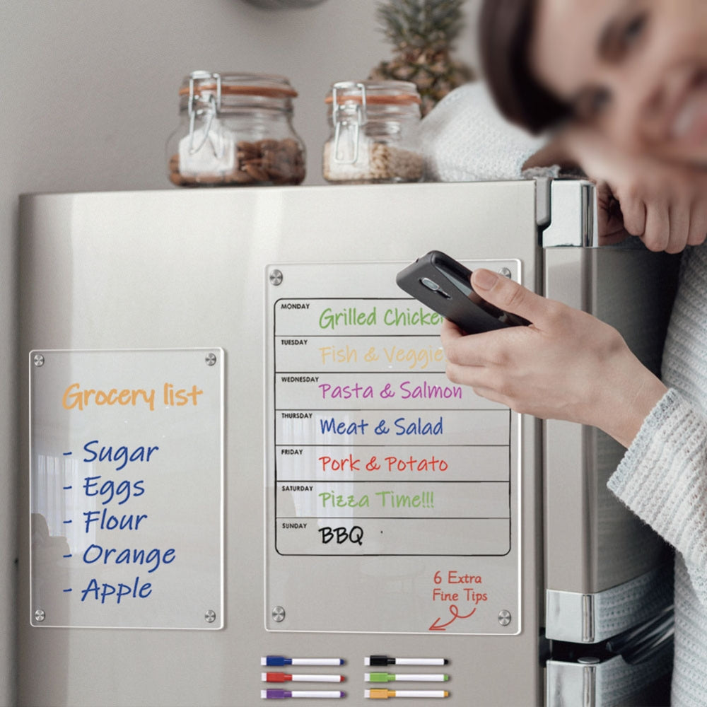 Magnetic Calendar Fridge Calendar Message Board Magnetic Dry Erase Board For Home