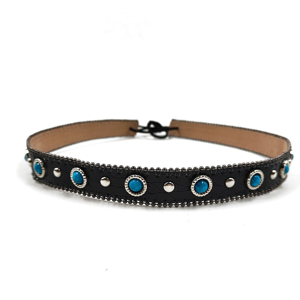 Pendant Parts Men's And Women's Decorative Lace-up Hat Scarf Accessories