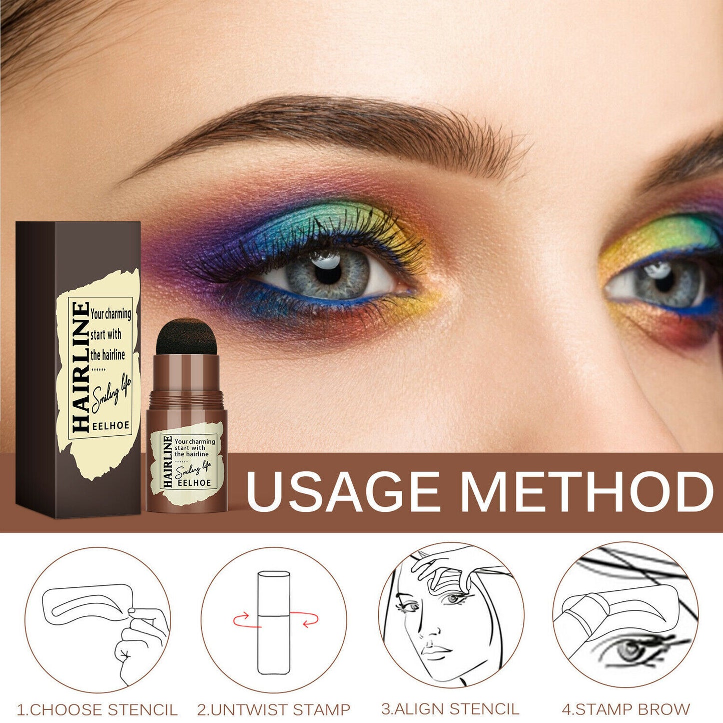 Eyebrow Stamp Shaping Stencil Kit