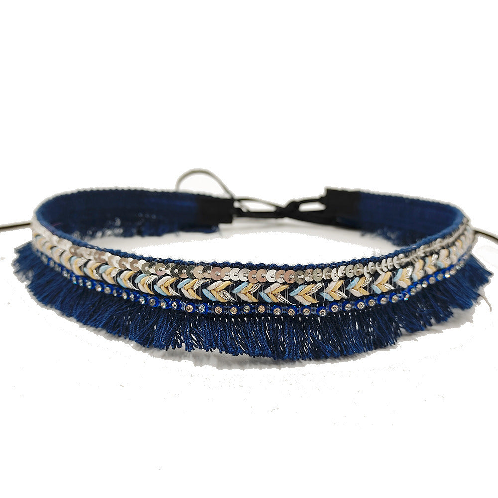 Pendant Parts Men's And Women's Decorative Lace-up Hat Scarf Accessories