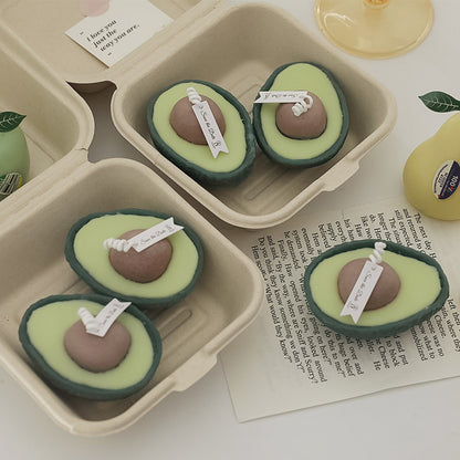 Diy Handmade Cute Avocado Scented Candles