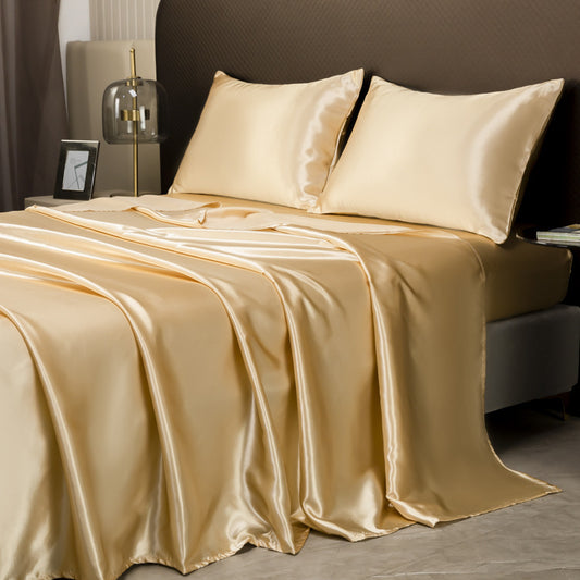 Fitted Sheet And Bed Sheet Pillowcase Four-Piece Set Bed Sheet