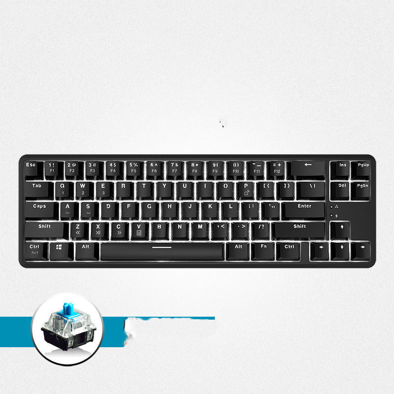 Wireless Bluetooth Wired Dual Mode Mechanical Keyboard 87 Key RGB