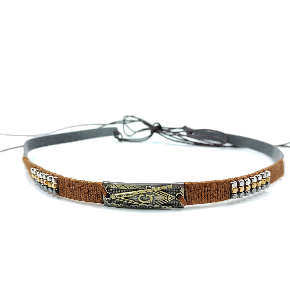 Pendant Parts Men's And Women's Decorative Lace-up Hat Scarf Accessories