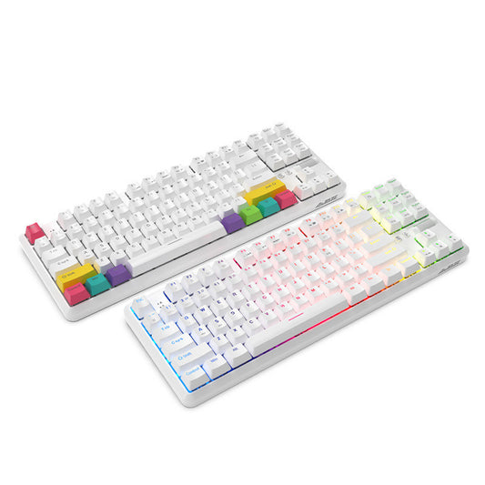 Wireless Bluetooth Wired Dual Mode Mechanical Keyboard 87 Key RGB