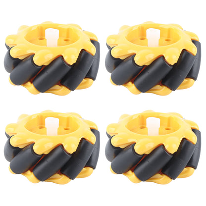 Mecanum Wheel OmniDirectional Smart Robot Car Parts Accessories DIY Toy Components 60mm(2 Pairs )