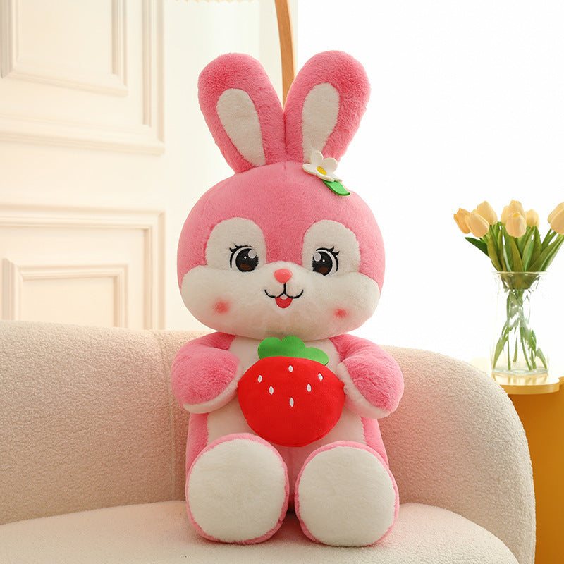 Cute Strawberry Rabbit Plush Toy Doll