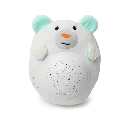 Soothing star projection night light plush toy baby coaxing doll