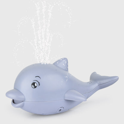 Electric sensor water spray whale baby toys with lights and music universal play water toys