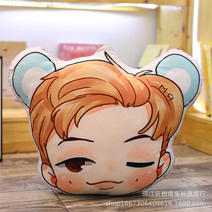 Cartoon anime double-sided girl's boy's toy