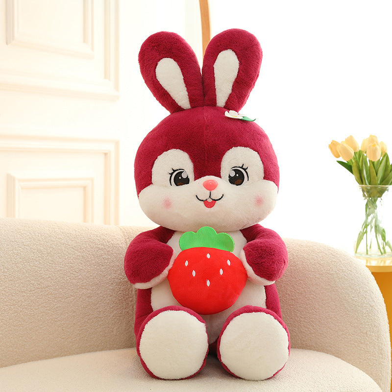 Cute Strawberry Rabbit Plush Toy Doll