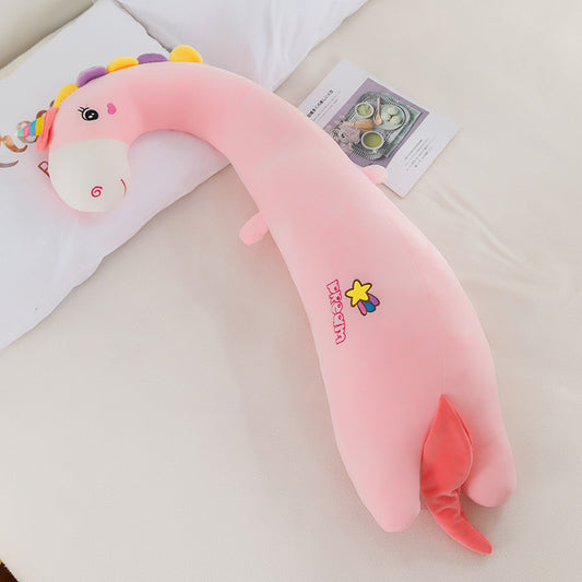 Cartoon animal long strip pillow bedside cushion girl bed sleeping doll