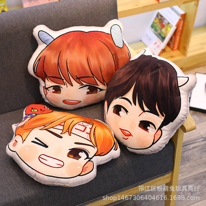 Cartoon anime double-sided girl's boy's toy