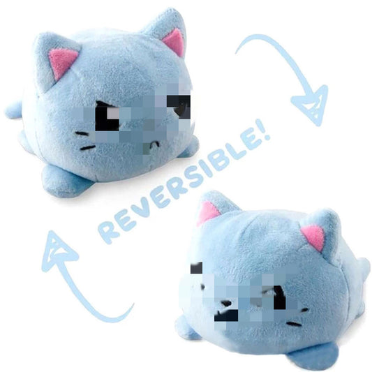Reversible cat doll plush toy double-sided octopus style reverse doll