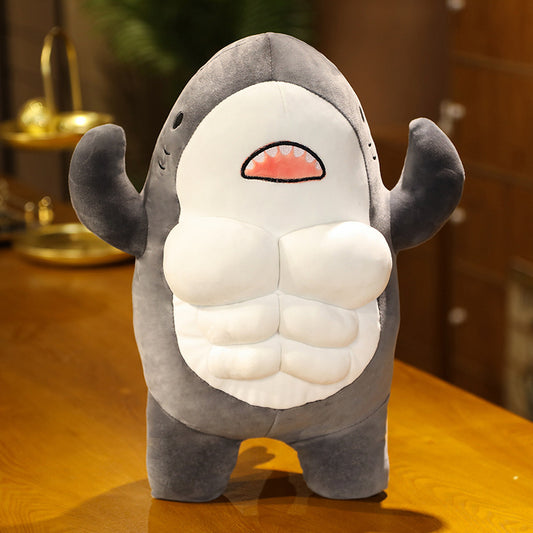 Shark Muscular Doll Cute Boyfriend Power Shark Plush Toy