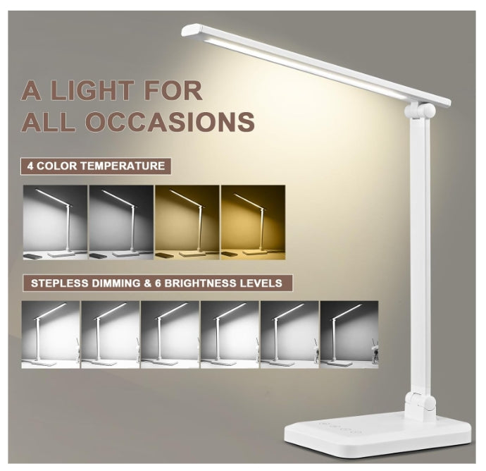 LED Desk Lamp with USB Charging Port - THEAMBIENCEHOME