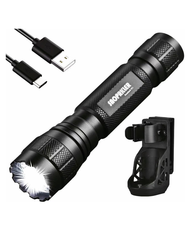 Tactical Flashlight 1200 High Lumen Duty Belt Flashlight