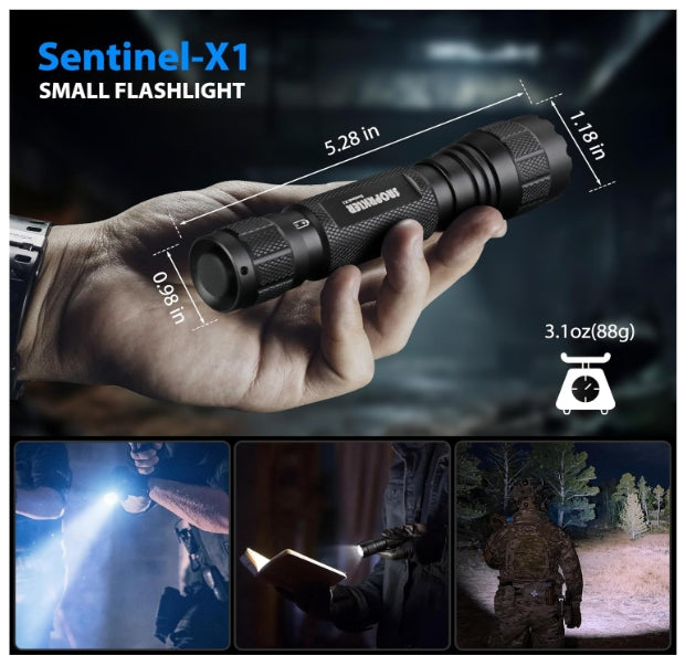 Tactical Flashlight 1200 High Lumen Duty Belt Flashlight