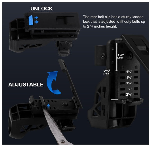 Tactical Flashlight 1200 High Lumen Duty Belt Flashlight