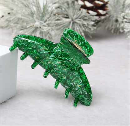 3Pcs Christmas Hair Claw Clips for Women Girls Rhinestone Hair Accessories