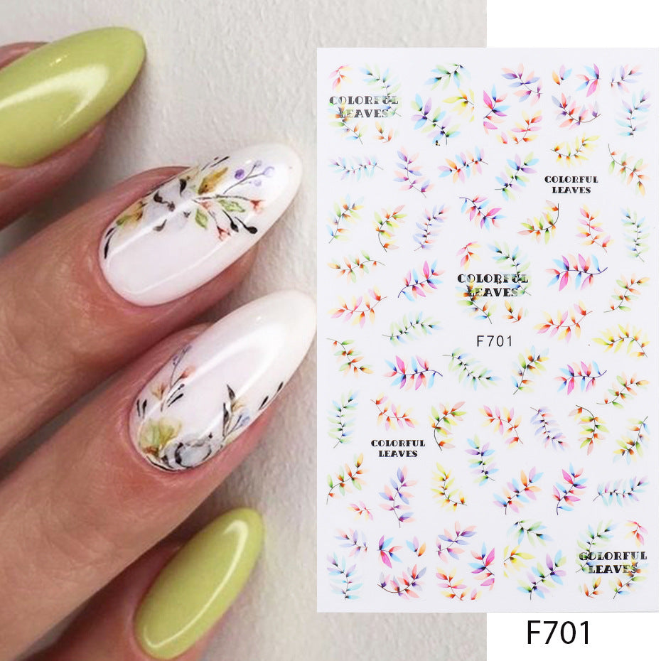 Nail Floral Sticker