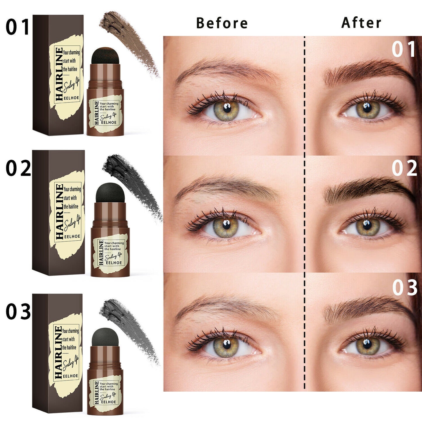 Eyebrow Stamp Shaping Stencil Kit