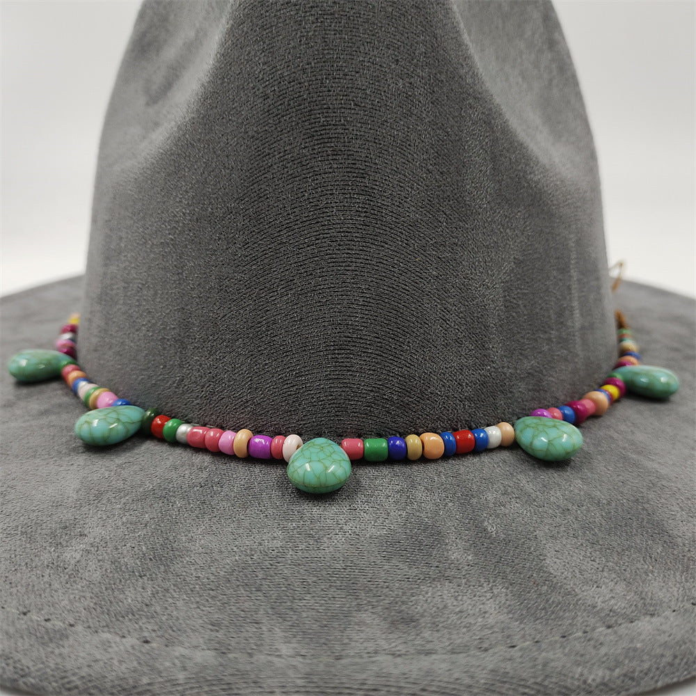 Pendant Parts Men's And Women's Decorative Lace-up Hat Scarf Accessories