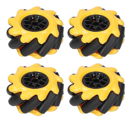 Mecanum Wheel OmniDirectional Smart Robot Car Parts Accessories DIY Toy Components 60mm(2 Pairs )