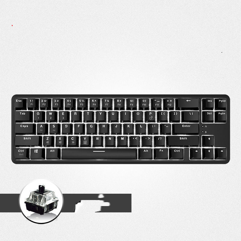 Wireless Bluetooth Wired Dual Mode Mechanical Keyboard 87 Key RGB