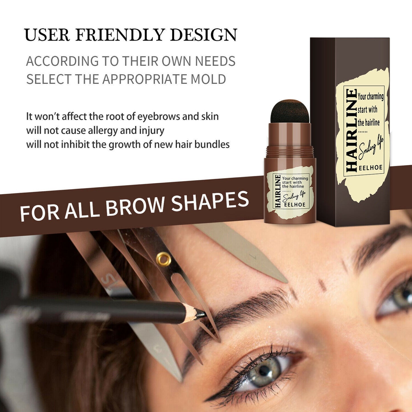 Eyebrow Stamp Shaping Stencil Kit