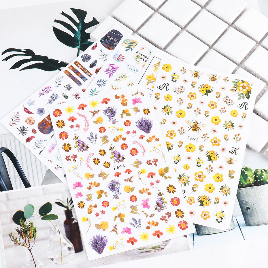 Nail Floral Sticker