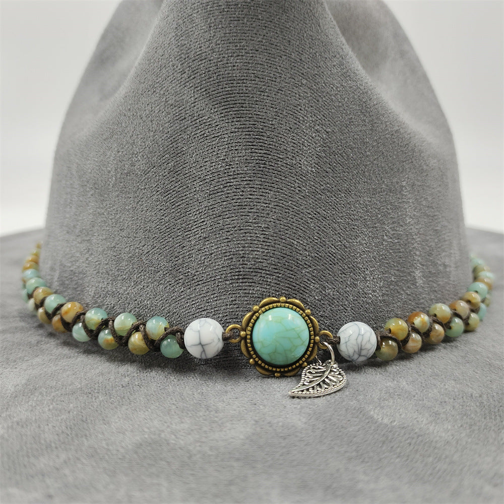 Pendant Parts Men's And Women's Decorative Lace-up Hat Scarf Accessories