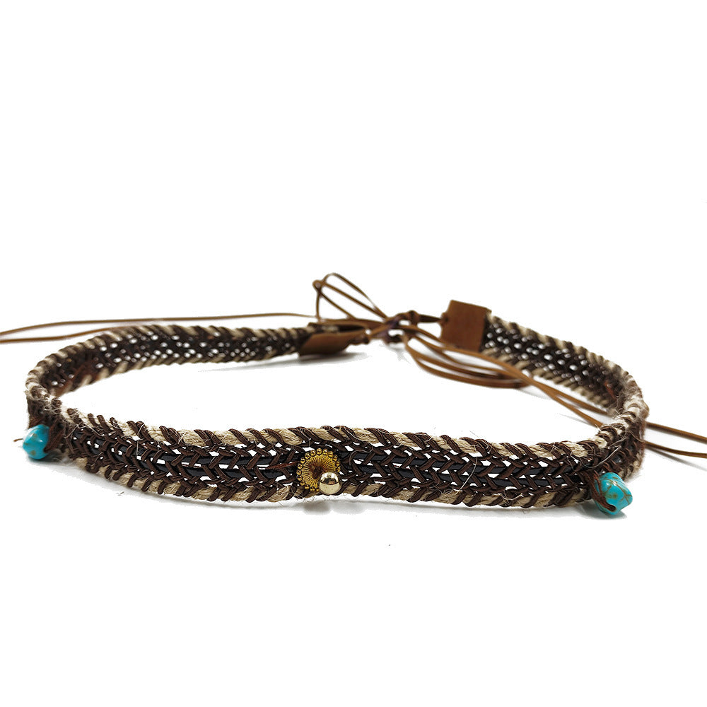 Pendant Parts Men's And Women's Decorative Lace-up Hat Scarf Accessories