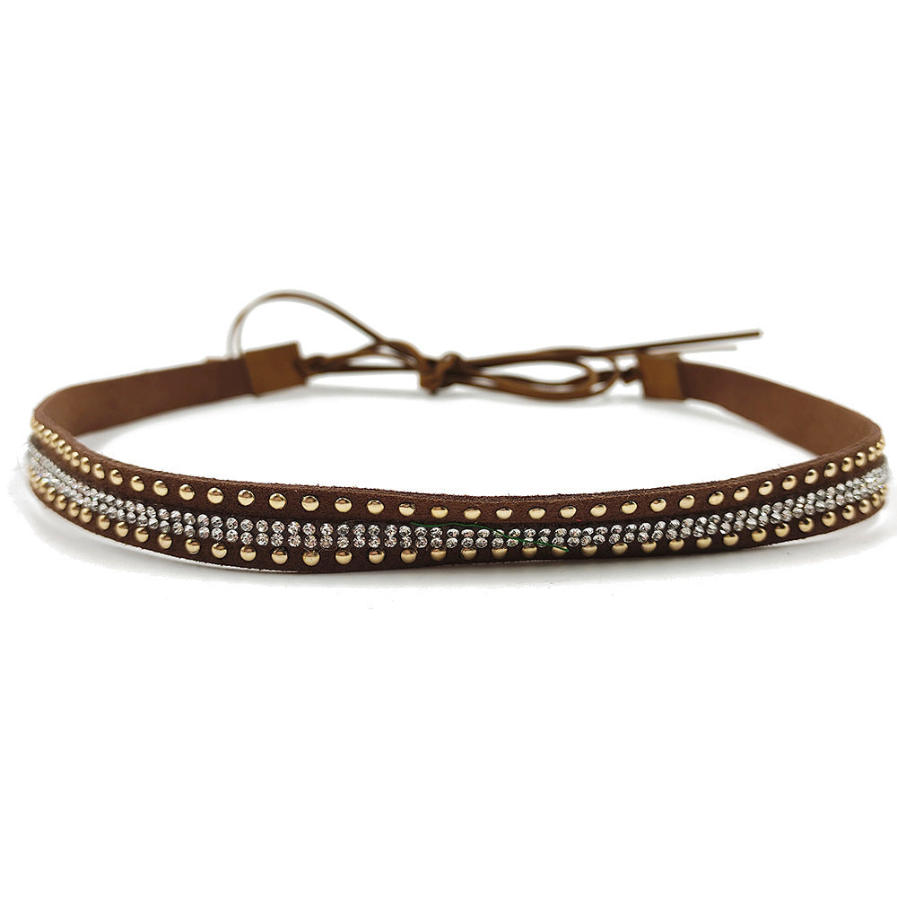 Pendant Parts Men's And Women's Decorative Lace-up Hat Scarf Accessories